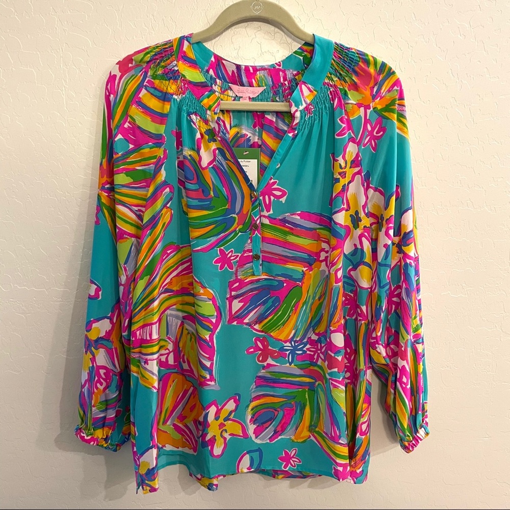 NWT Lilly Pulitzer Elsa Top - Large - Summer Haze